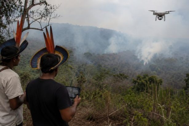 Drones e tecnologia fortalecem combate indígena aos incêndios florestais em Mato Grosso